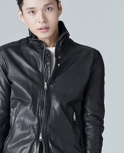 S HOMME MAIN LEATHER JACKET